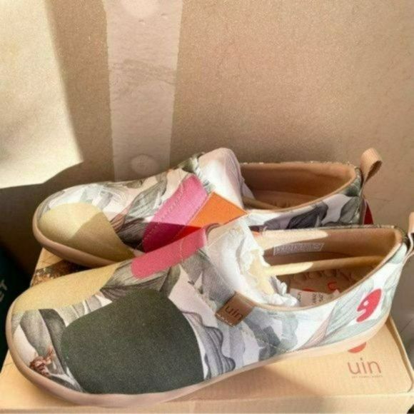 NWT UIN Slip On Shoes Canvas Comfortable Loafers Jungle - Picture 11 of 12